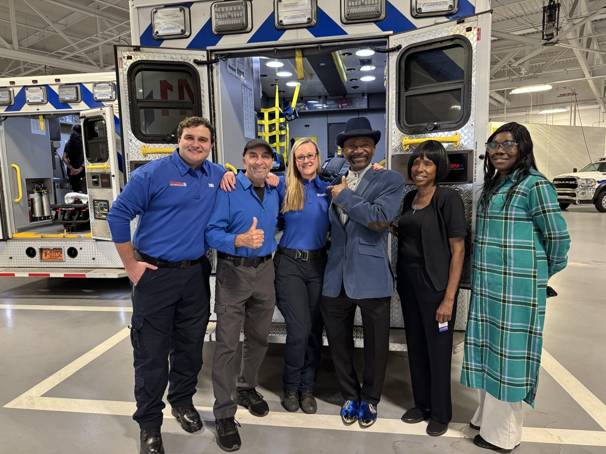 ‘They saved me’: 74-year-old man reunites with paramedics who saved his life on the dance floor